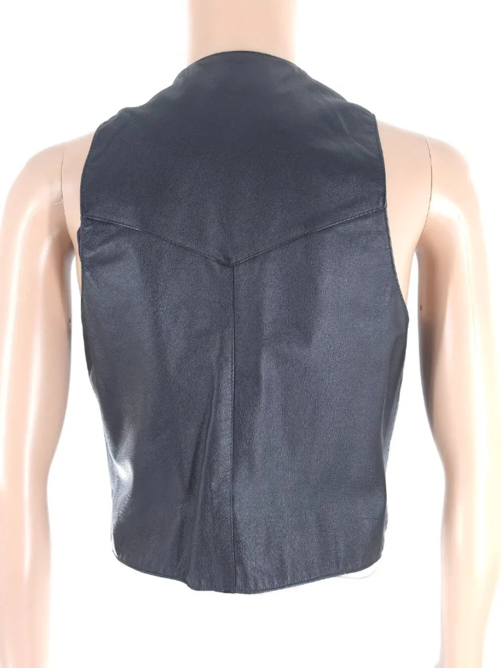 Lucky Motorcycle Men Vest Color Black Size M